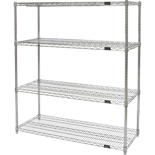 &eacute;tag&egrave;res robustes en treillis chromat&eacute;, Tiers 4, 36" la x 54" h x 24" p Oxymax Inc