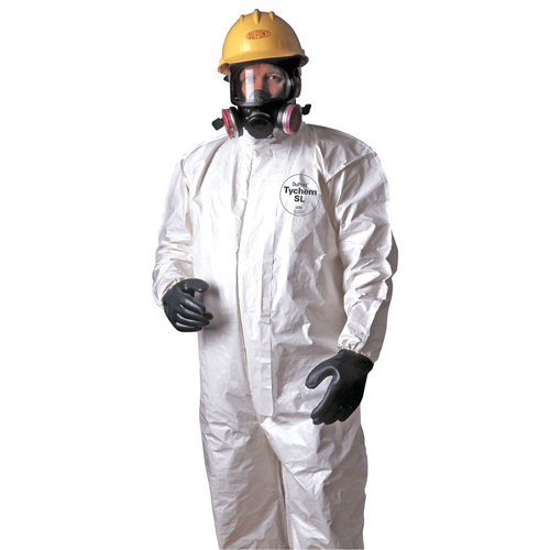 Tychem&reg; 4000 Coveralls, Large, White Oxymax Inc