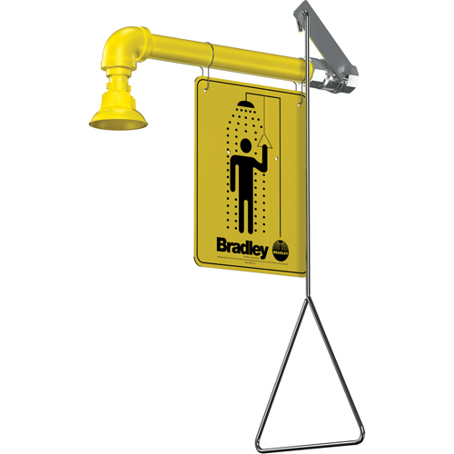 Horizontal Supply Emergency Shower Stations, Wall-Mount Oxymax Inc