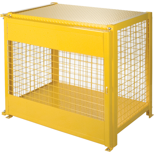 Armoires pour cylindres &agrave; gaz, nbre de bouteilles: 6, 44" , 30" , 37" , Jaune Oxymax Inc