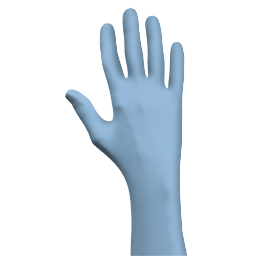 Gants jetables N-DEX, T-Grand, Nitrile, 4 mils, Sans poudre, Bleu Oxymax Inc