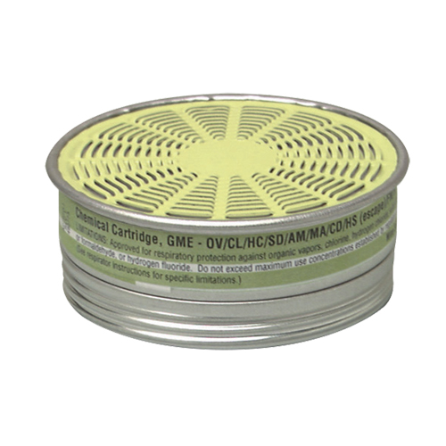 Cartouches pour respirateurs Comfo, Cartouche gaz/vapeur, Gaz multiples/Vapeur organique Oxymax Inc