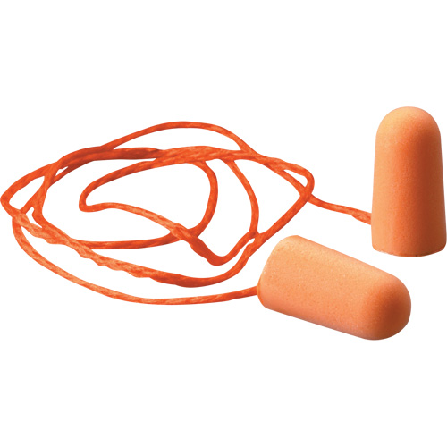 Bouchons d'oreilles en mousse E-A-R, Paire - Sac en poly, Avec cordon Oxymax Inc