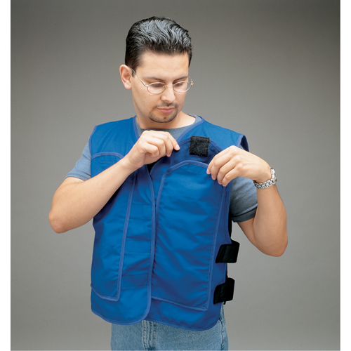 Vestes de refroidissement avec pochettes pour insertions, Grand, Bleu royal Oxymax Inc