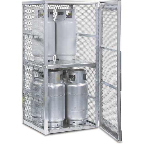 Armoires en aluminium pour bouteilles GPL, nbre de bouteilles: 8, 30" , 32" , 65" , Argent Oxymax Inc