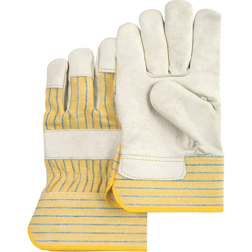 Standard-Duty Dry-Palm Fitters Gloves, Large, Grain Cowhide Palm, Cotton Inner Lining Oxymax Inc