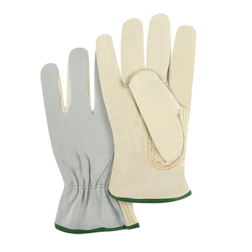 Split Back Driver's Gloves, Medium, Grain Cowhide Palm Oxymax Inc