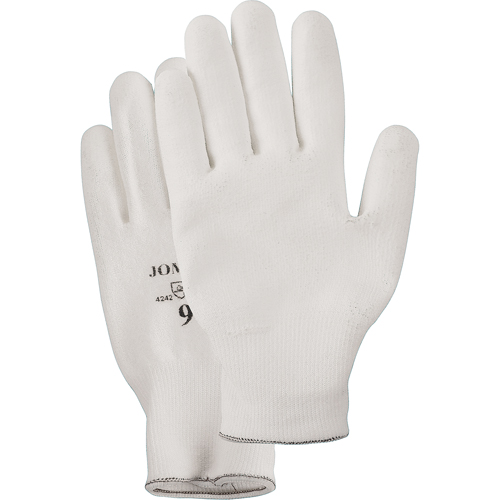 Gants enduit &agrave; paume tricot&eacute;e blanc, Taille Petit/7, Rev&ecirc;tement Polyur&eacute;thane, Enveloppe en PEHP, EN 388 niveau 2 Oxymax Inc
