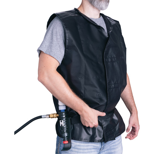 Veste de refroidissement avec dispositif refroidissant en plastique, Grand, Noir Oxymax Inc