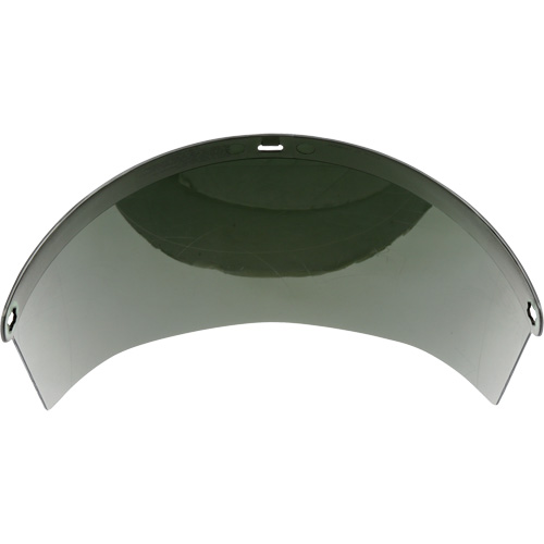 Molded Faceshield Window, Polycarbonate, Green Tint Oxymax Inc