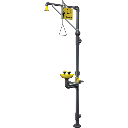 Corrosion-Resistant Emergency Shower & Eye/Face Wash Station Oxymax Inc