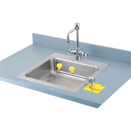 Poste de douche oculaire Swing-Away, Installation Montage sur comptoir Oxymax Inc