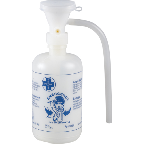 Accessoires pour poste de douche oculaire - Gouttes ophtalmiques, bouteille vide Oxymax Inc