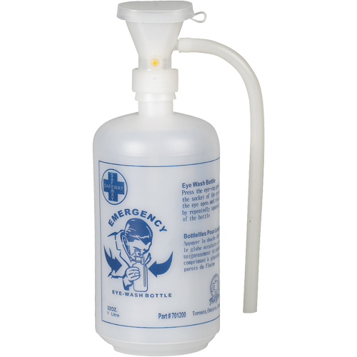 Eyewash Bottle With Eye Cup, Empty Bottle, 32 oz. Oxymax Inc