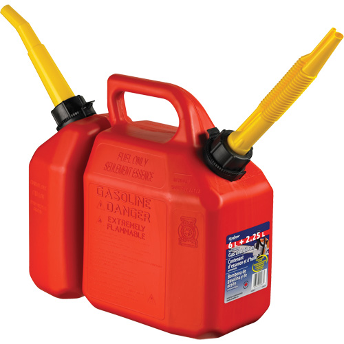 Combo Jerry Can Gasoline/Oil, 2.17 US Gal/8.25 L, Red, CSA Compliant/ULC Oxymax Inc