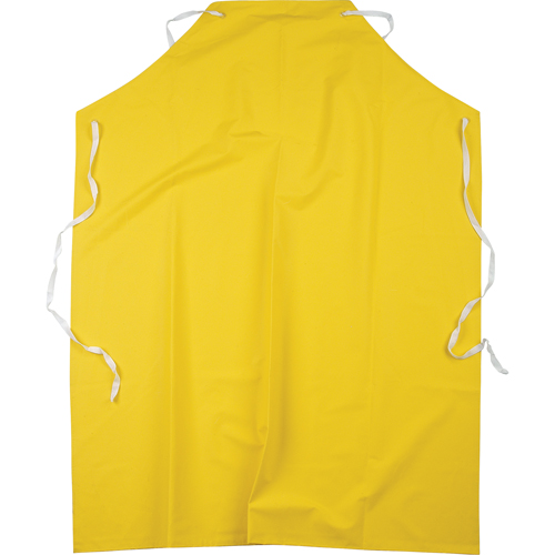 Flame Resistant Aprons, Polyester/PVC, 48" L x 36" W, Yellow Oxymax Inc