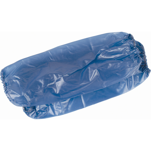 Manchettes l&eacute;ger, Longueur de 18", Vinyle, Bleu Oxymax Inc