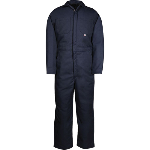 Insulated Coveralls, Men's, Navy Blue, Size Medium Oxymax Inc