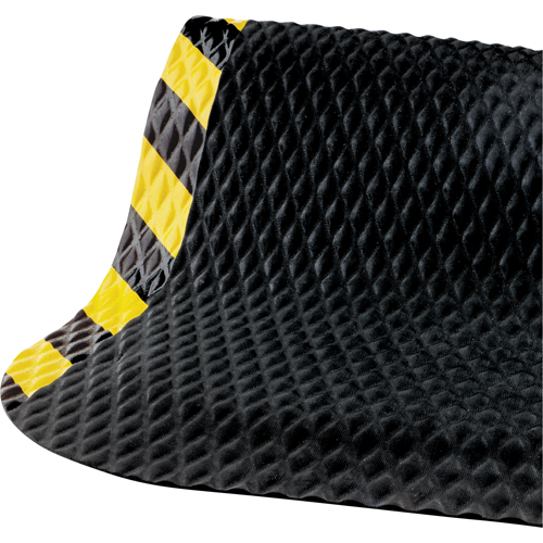 Tapis Hog Heaven no 424, Losange, 3-3/4' x 5-3/4' x 7/8", Noir/Jaune, Nitrile Oxymax Inc