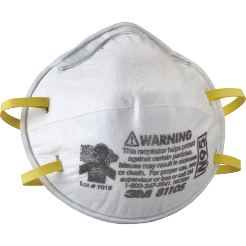 Respirateurs contre les particules 8110S, N95, Certifi&eacute; NIOSH, Petit Oxymax Inc