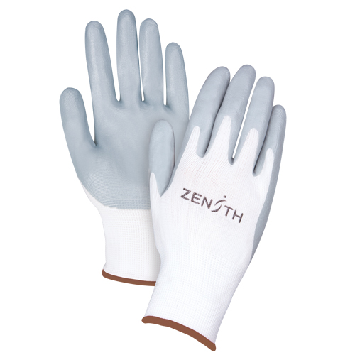 Gants l&eacute;gers enduits et respirants, 9/Grand, R&ecirc;vetement Mousse de nitrile, Calibre 13, Enveloppe en Polyester Oxymax Inc