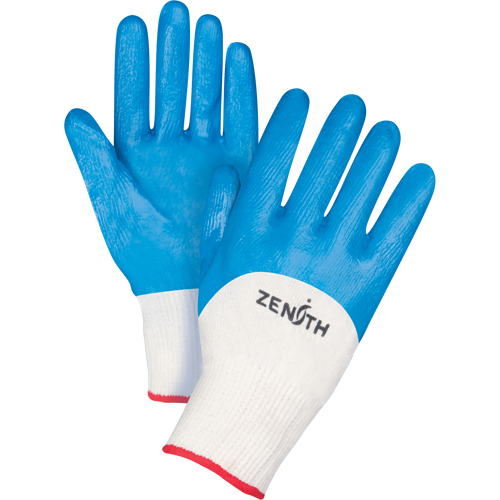 Seamless-Knit Medium-Weight Coated Gloves, 7/Small, Nitrile Coating, 13 Gauge, Cotton Shell Oxymax Inc