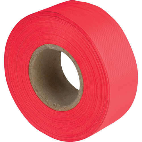 Flagging Tape, 1.1875" W x 150' L, Fluorescent Red Oxymax Inc