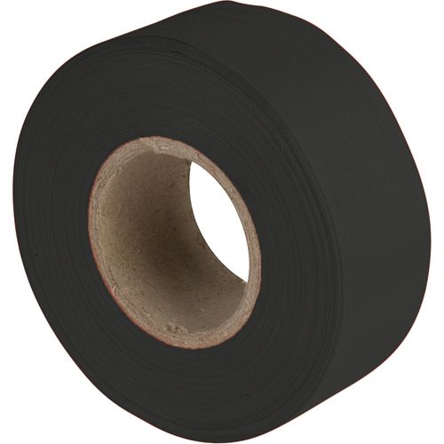 Flagging Tape, 1.2" W x 300' L, Black Oxymax Inc