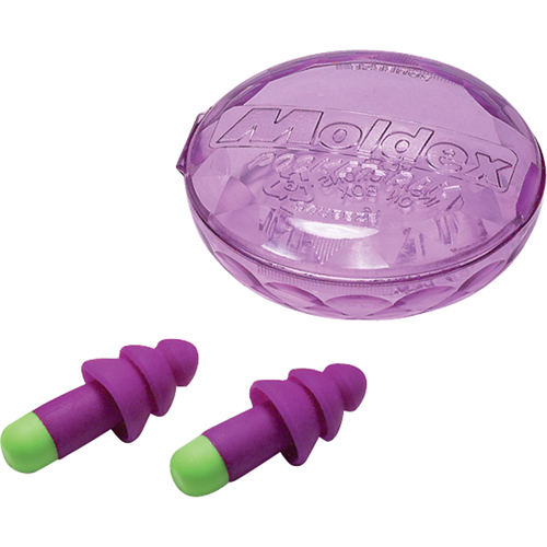 Rockets&reg; Reusable Earplugs, Uncorded, Bulk - Plastic Case, 27 dB NRR, One-Size Oxymax Inc