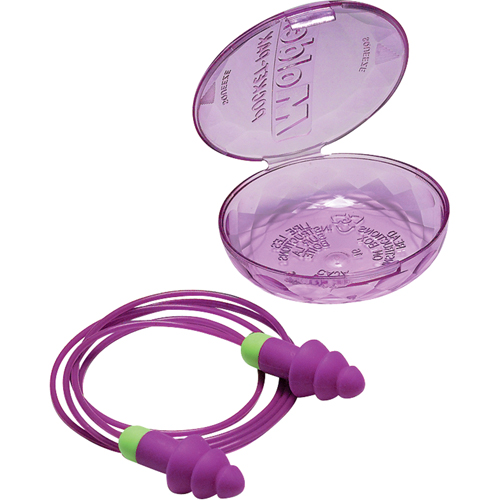Rockets&reg; Reusable Earplugs, Corded, Bulk - Plastic Case, 27 dB NRR, One-Size Oxymax Inc