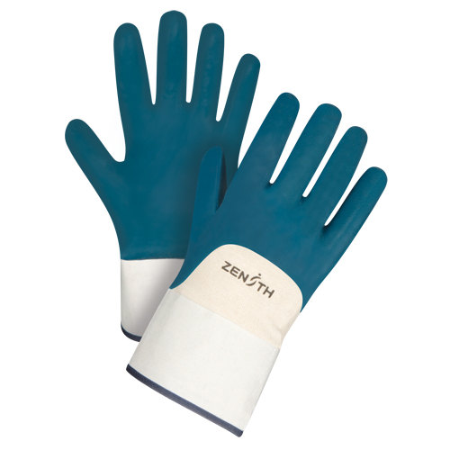 Gants &agrave; poignet de s&eacute;curit&eacute; de poids lourd, 11/2T-Grand, R&ecirc;vetement Nitrile, Enveloppe en Coton Oxymax Inc