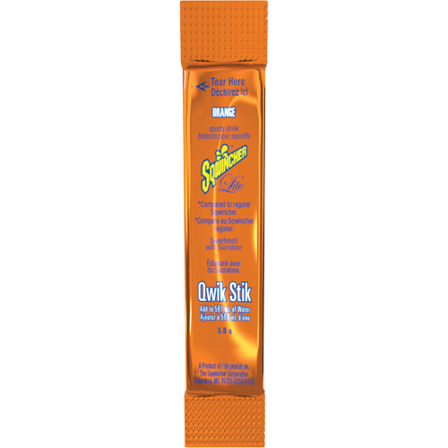 Sqwincher&reg; Boisson de r&eacute;hydratation ZERO Qwik Stik, Poudre, Orange Oxymax Inc