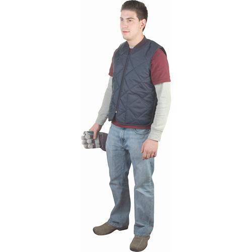 Light-Duty Insulated Cooler Jackets, Vests & Coats, Men's, Small, Navy Blue Oxymax Inc