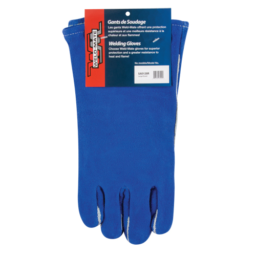 Gants de soudage &agrave; pouce & paume doubles, Cuir de vache refendu, Taille Grand Oxymax Inc