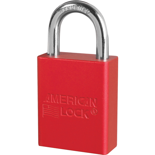 Cadenas anodis&eacute;, Cadenas de s&eacute;curit&eacute;, Cl&eacute;s identiques, Aluminium, Largeur de 1-1/2" Oxymax Inc