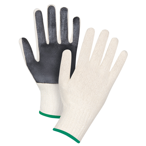 Gants en tricot &agrave; paume enduite, Poly/coton, Un c&ocirc;t&eacute;, Calibre 7, Moyen Oxymax Inc