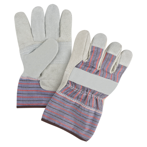 Premium Patch Palm Fitters Gloves, Large, Split Cowhide Palm, Cotton Inner Lining Oxymax Inc