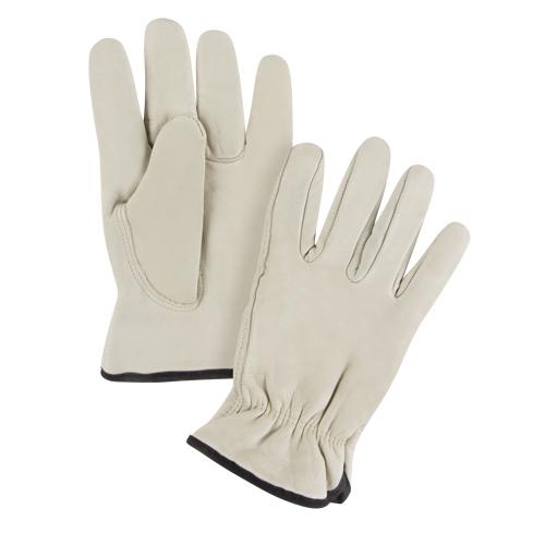 Winter-Lined Driver's Gloves, Small, Grain Cowhide Palm, Fleece Inner Lining Oxymax Inc