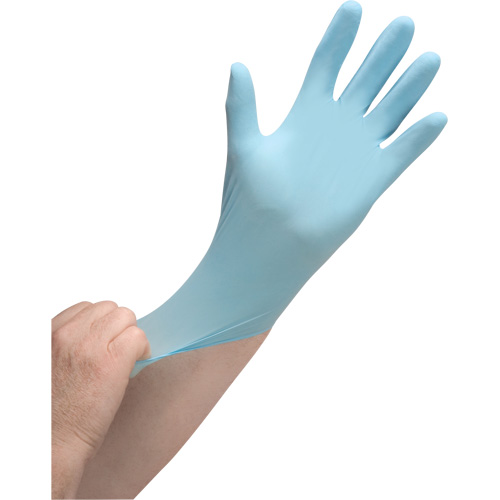 Puncture-Resistant Medical-Grade Disposable Gloves, Small, Nitrile, 4.5-mil, Powder-Free, Blue, Class 2 Oxymax Inc