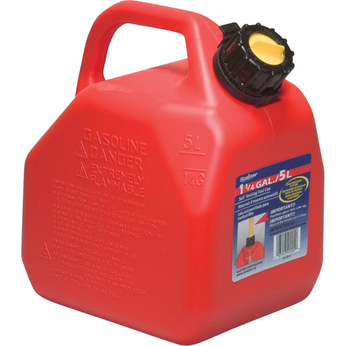 Jerry Cans, 1.25 US gal./5 L, Red, CSA Compliant/ULC Oxymax Inc