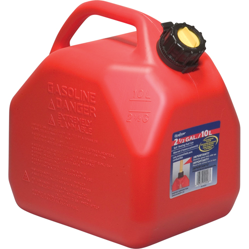 Jerry Cans, 2.5 US gal./10 L, Red, CSA Compliant/ULC Oxymax Inc