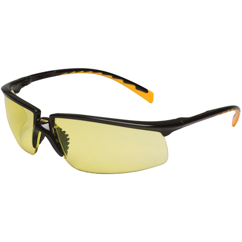 Lunettes de s&eacute;curit&eacute; Privo, Lentille Ambr&eacute;e, Antibu&eacute;e, R&eacute;pond ou surpasse la norme CSA Z94.3 Oxymax Inc