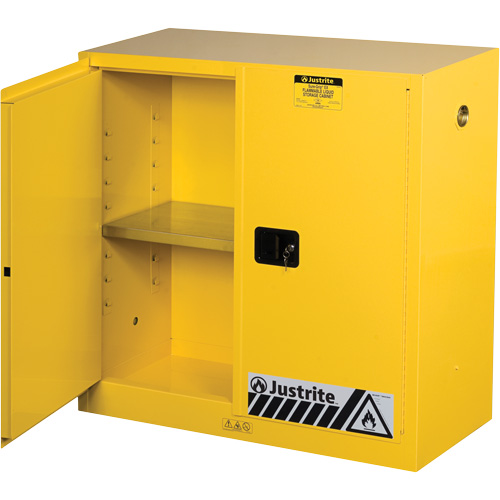 Armoires Sure-Grip EX pour produits inflammables, 30 gal., 2 Porte(s), 43" La x 44" h x 18" p Oxymax Inc
