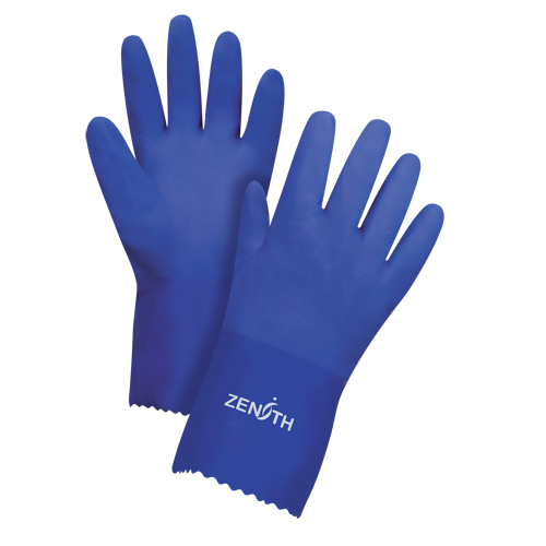 Gants ultra flexible, Taille T-Grand/10, 12" lo, PVC, Doublure en Interlock, 45 mils Oxymax Inc