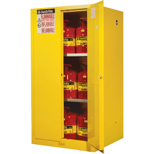 Sure-Grip&reg; Ex Flammable Storage Cabinets, 60 gal., 2 Door, 34" W x 65" H x 34" D Oxymax Inc