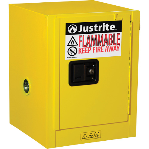 Armoire de s&eacute;curit&eacute; de comptoir pour produits inflammables EX Sure-Grip, 4 gal., 1 Porte(s), 17" La x 22" h x 17" p Oxymax Inc