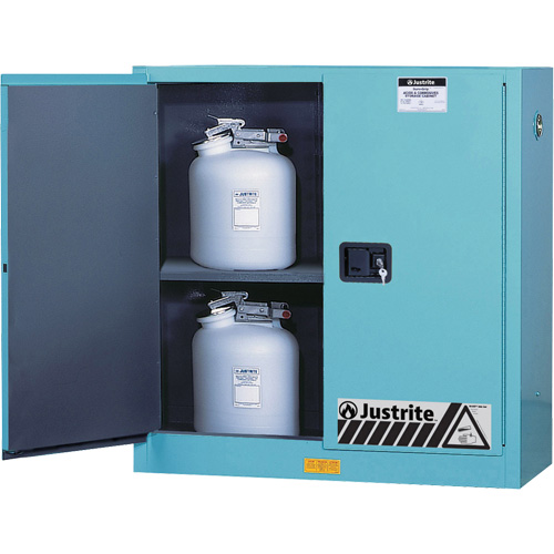 ChemCor&reg; Lined Acid/Corrosive Storage Cabinets, 30 gal., 43" x 44" x 18" Oxymax Inc