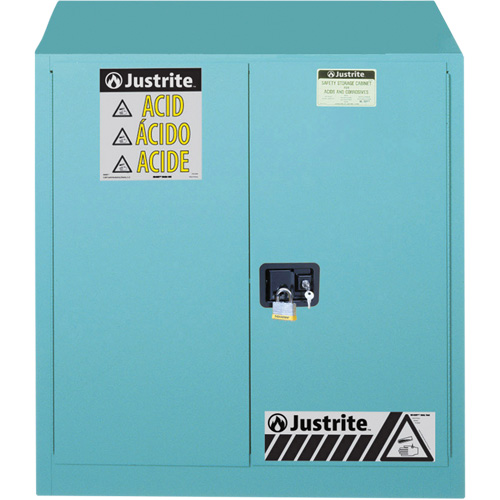ChemCor&reg; Lined Acid/Corrosive Storage Cabinets, 30 gal., 43" x 44" x 18" Oxymax Inc