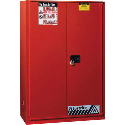 Armoire de s&eacute;curit&eacute; pour la peinture et les encres combustibles EX Sure-Grip, 60 gal., 5 tablettes Oxymax Inc