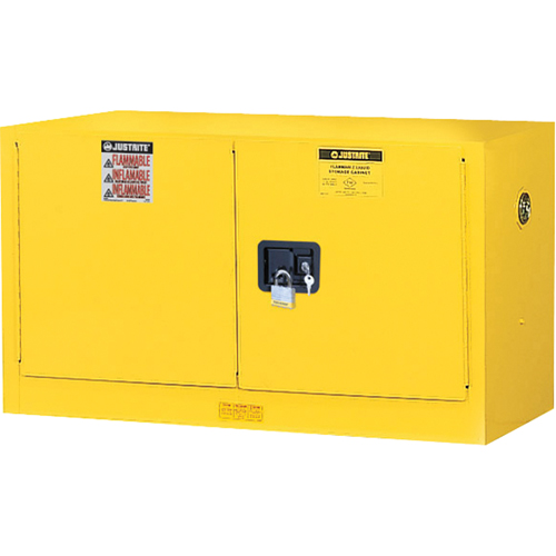 Armoire de s&eacute;curit&eacute; murale pour produits inflammables EX Sure-Grip , 17 gal., 2 Porte(s), 43" La x 24" h x 18" p Oxymax Inc